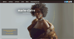 Desktop Screenshot of marieclairemusic.com