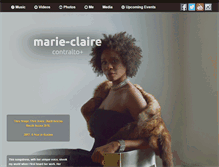 Tablet Screenshot of marieclairemusic.com